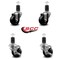 Service Caster 3'' Phenolic Wheel Swivel 1-5/8'' Expand Stem Caster Set 2 Brakes, 4PK SCC-EX20S314-PHS-2-TLB-2-158 - alternate 5
